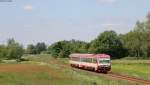 628 071-2 als neg 19 (Niebüll neg-Dagebüll Mole) bei Maasbüll 29.5.14  