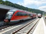 Am 18.06.2014 standen 628 270 und 642 126 in Wertheim.