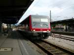 928 574 als RB 27092 (Salzburg Hbf - Landshut (Bay) Hbf) am 3.9.2014 beim Halt in Freilassing.