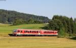 628 546-4 als RB 22172 (Münsingen-Gomadingen) bei Gomadingen 2.7.15