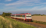 629 171 der NEG fährt bei Osterdeich in Richtung Dagebüll.