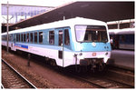 628414 steht am 11.8.1989 um 13.47 Uhr als Zug nach Sinsheim im HBF Heidelberg.