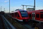 Der Triebwagen 640 023 steht in Koblenz Hbf und teilt dem der lesen kann mit was er macht!  Pause .......Dienstag 4.3.2014