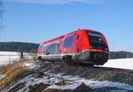 Mit grüssendem freundlichen Tf kommt hier dieser 641 vor Stammbach um die Ecke. Am 24.02.2018 war nochmals ein toller Sonnen-Wintertag in Oberfranken.
Mit einem Gruß zurück stelle ich das Bild hier gerne ein...