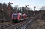 641 035 + 641 028 am 10.12.2011 bei der Einfahrt in Georgenthal.