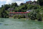 DB/Hochrheinbahn: BR 641-Dreifachtraktion mit RB 26655 bei Laufenburg (Baden) am 21.