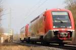 641 026 DB Regio bei Michelau am 03.03.2014.