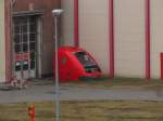 Eine Führerstandsverkleidung von einem Triebwagen der BR 641 am 15.03.2015 am DB Werk Erfurt.