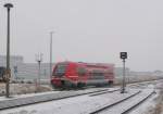 DB 641 023 als RB 16206 von Erfurt Hbf nach Leinefelde, am 05.02.2015 in Kühnhausen.