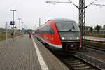 642 725  Schloss Hundisburg  (Siemens Desiro Classic) der Elbe-Saale-Bahn (DB Regio Südost) als Pendelverkehr zum ehemaligen Bw Lutherstadt Wittenberg anlässlich der jährlichen