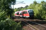 DB 642 072-3 bei einer Betriebsfahrt am 13.9.2008 im Gleisdreieck Leipzig-Wahren.