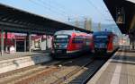 642 530 und ein weiterer Desiro stehen am 23.10.10in Saalfeld(Saale).