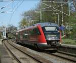 642 528 durchfhrt am 10.04.11 als RB51 Leipzig-Mckern Richtung Hauptbahnhof.