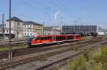 Desiro 642 700 der Erzgebirgsbahn am 21.08.2011 bei der Ausfahrt aus dem Hauptbahnhof Chemnitz