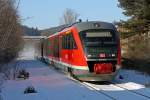 642 140 und 642 178 als RE26079  Skizug  Leipzig - Graslitz in Klingenthal, 11.2.012.