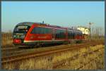 Ohne Halt durchfährt 642 189 der Elbe-Saale-Bahn als RB 27760 nach Haldensleben am 05.03.2013 den Bahnhof Barleben.