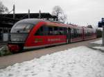 BR 642 als RB13 nach Rathenow im Bahnhof Stendal.(2.4.2013) 