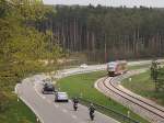 Diese Tele-Aufnahme ist erst seit 2009 mglich, als fr die Strae nach Belmbrach eine Brcke ber die Staatsstrae Roth-Hilpolstein gebaut wurde.