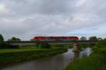 RB 110 Leipzig-Döbeln-Meißen hier bei Döbeln auf der Muldebrücke Einheit 642 047-5 / 642 547 15.05.2014