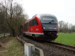 DB Regio Hessen 642 069 als SE34 am 07.04.15 bei Kilianstädten 