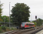 DB 642 520 als späterer RE 92761 nach Erfurt Hbf, am 22.10.2016 in Bad Langensalza.