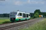 VT 10A mit VBG 81122 von Schwandorf nach Marktredwitz bei Oberteich, 12.06.2013