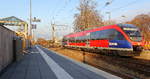 Ein Nachschuss von der Euregiobahn (RB20) kommt aus Düren nach Stolberg-Rheinland-Hbf und hält in Kohlscheid und fährt in Richtung Herzogenrath.