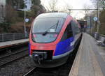 Ein Nachschuss von zwei Euregiobahn (RB20) kommen aus Stolberg-Rheinland-Hbf nach Aachen-Hbf und kommen aus Richtung Aachen-West und hielten in Aachen-Schanz und fuhren in Richtung Aachen-Hbf.