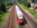 643 024  Glan-Mnchweiler  hinter dem Bahnhof Lambrecht/Pfalz im Rahmen einer Sonderfahrt ber die normalerweise stillgelegte Strecke [Neustadt(Wstr)Hbf -] Lambrecht - Elmstein am 31.05.2009