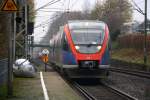 Zwei Euregiobahn (RB20) aus Heerlen(NL)-Stolberg-Hbf kommen die Kohlscheider-Rampe hoch aus Richtung Herzogenrath und halten in Kohlscheid und fahren in Richtung Richterich,Laurensberg,Aachen-West.