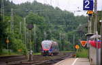 Zwei Euregiobahn (RB20) kommen aus Langerwehe-Stolberg-Altstadt nach Stolberg-Hbf aus Richtung Aachen-West,Laurensberg,Richterich und halten in Kohlscheid und fahren in Richtung Herzogenrath.