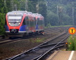 Zwei Euregiobahn (RB20) kommen aus Langerwehe-Stolberg-Altstadt nach Alsdorf aus Richtung Aachen-West,Laurensberg,Richterich und halten in Kohlscheid und fahren in Richtung Herzogenrath.