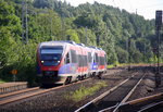 Zwei Euregiobahn (RB20) kommen aus Langerwehe-Stolberg-Altstadt nach Alsdorf aus Richtung Aachen-West,Laurensberg,Richterich und halten in Kohlscheid und fahren in Richtung Herzogenrath.