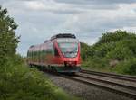 Mittagsfahrt nach Köln Deutz/Messe als RB 38 bei Kapellen Erft, das Foto entstand vom Standort des abgerissenen Stellwerks Kapellen Ost aus, am Sonntag den 23.7.2017