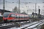 644 025 nach Köln Deutz/Messe als RB 38 in Grevenbroich, so werden wir das wohl nicht mehr sehen. Da nun die Strecke geteilt ist und der nördliche Ast der Erftbahn jetzt von der VIAS bedient wird die nun als RB 39 zwischen Bedburg und Düsseldorf verkehrt.
9.12.2017