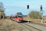 644 528 RB23 nach Bonn bei der Einfahrt Odendorf - 20.02.2014