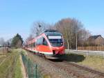 644 019 und 644 028 fuhren  am 14.3 als RB38 nach Köln Messe/Deutz.