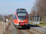 644 001 stand am 14.3.16 am Haltepunkt Glesch in Richtung Bedburg.