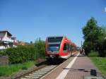 Eine 646 als Regional Bahn nach Dieburg an ihrem letzten Banhof Mnster (b Dieburg) am 12.05.08