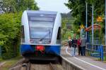 Stadler GTW der UBB am Haltepunkt Ahlbeck Ostseetherme.