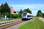 UBB 29423 Swinoujscie Centrum - Züssow beim Halt in Bannemin-Mölschow am 21.07.2016