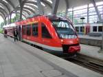 648 501-5 ist soeben in Kiel Hbf angekommen.