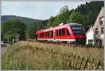 Ein 648er fhrt am frhen Morgen des 08.06.2007 als RB52  Volmetalbahn  nach Ldenscheid.