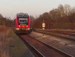 14 Minuten braucht die RB zwischen Steinach und Rothenburg ob der Tauber.