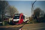 Die SHB setzt zwischen Heide und Neumnster LINT-Triebwagen ein.Im Mai 2007 habe ich einen LINT-Triebwagen bei der Einfahrt in Hohenwestedt fotografiert.