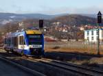 Einfahrt VT 803 nach Magdeburg Hauptbahnhof  als HEX80929 in den Bahnhof Wernigerode am 20.