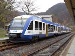 Bereitgestellt nach Magdeburg HBF Dreifachtraktion des Harz Elbe Express im Bahnhof von Thale am 30.11.2013