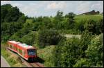 Zwei 650er als RE 22539 nach Ulm Hbf. Aufgenommen am 19.Juni 2008 bei Unterkochen.