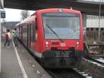 Eingefahrene 650 018-5 und 650 010-2 warten auf den RE22031 von Stuttgart nach Tbingen um als RB 13963 (14:53 Uhr) nach Oberleningen zu Fahren 23.11.2008 