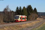 VT 237 als HzL88616 (Rottweil-Bräunlingen Bf) bei Lauffen 29.12.17